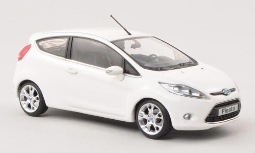Ford Fiesta 1/43 Minichamps Mk VII white 3-Turer 2008 diecast model cars