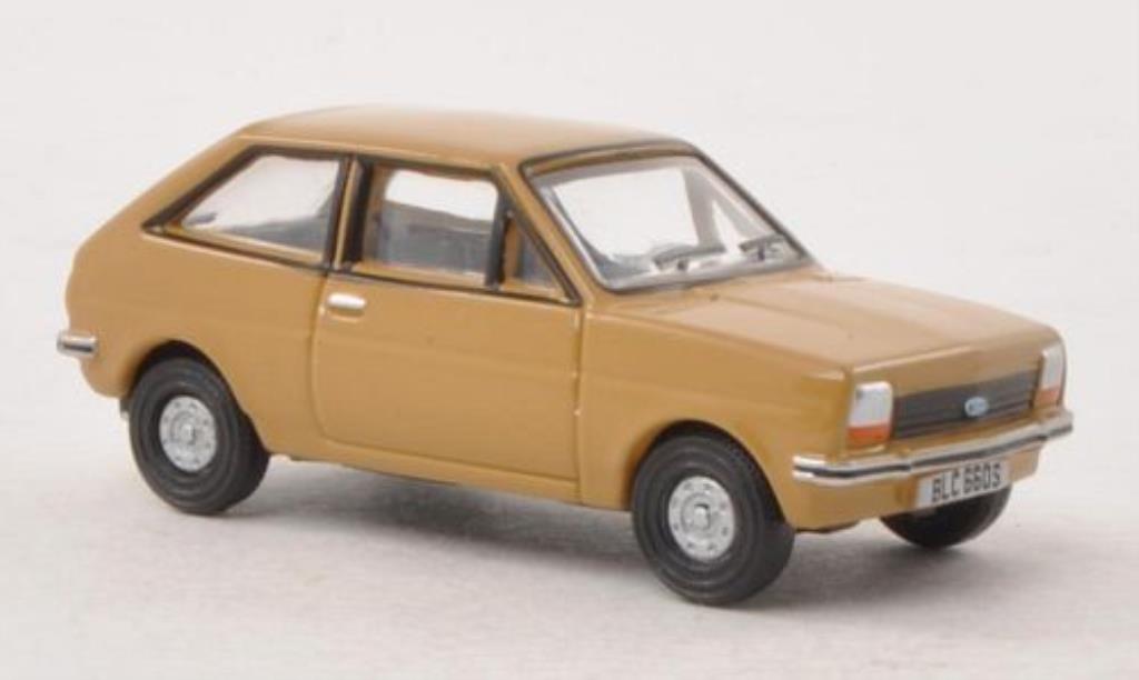 Ford Fiesta 1/76 Oxford MkI brown diecast model cars