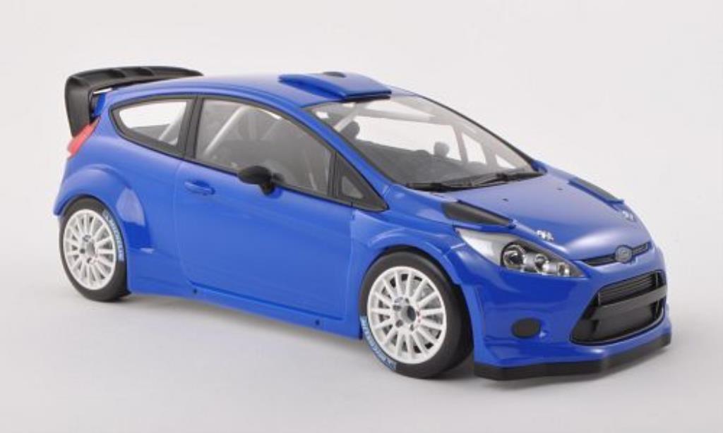 Ford Fiesta 1/18 Minichamps WRC blue Plain Body Version 2011 diecast model cars