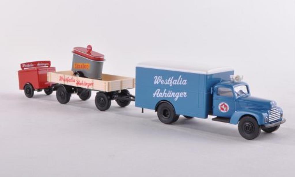 Ford FK 3500 1/87 Brekina 3500 Werbezug mit zwei Anhanger Westfalia Anhanger diecast model cars