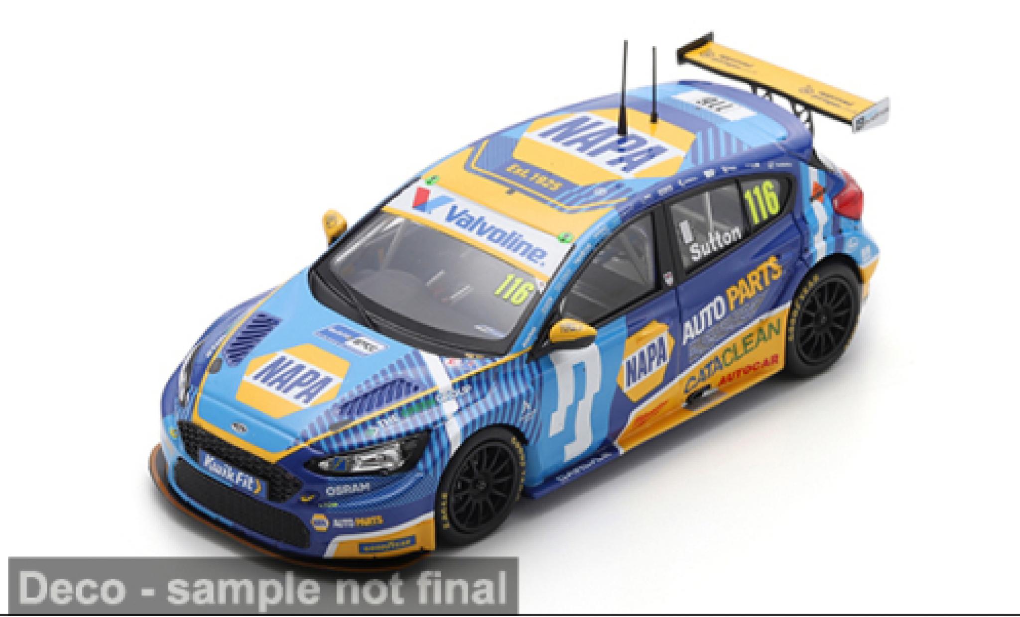 Ford Focus 1/43 Spark BTCC 2025 #116 A.Sutton 1:43 diecast model cars