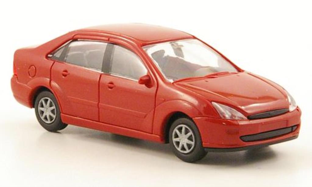 Ford Focus 1/87 Rietze Stufenheck (C170) red 2001 diecast model cars