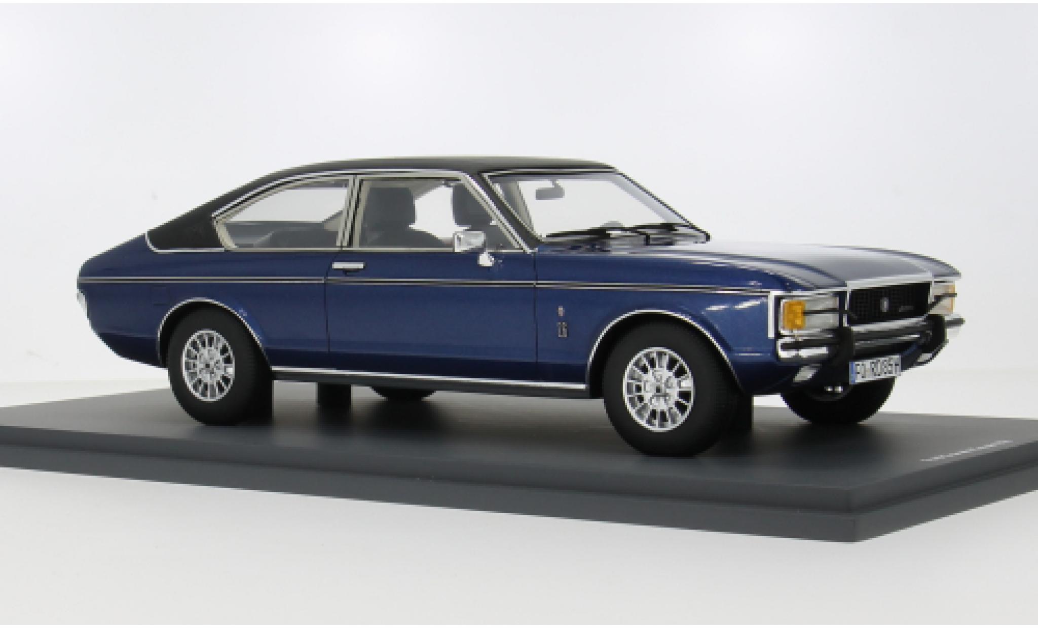 Ford Granada 1/18 Spark Coupe blue/black 1972 1:18 diecast model cars