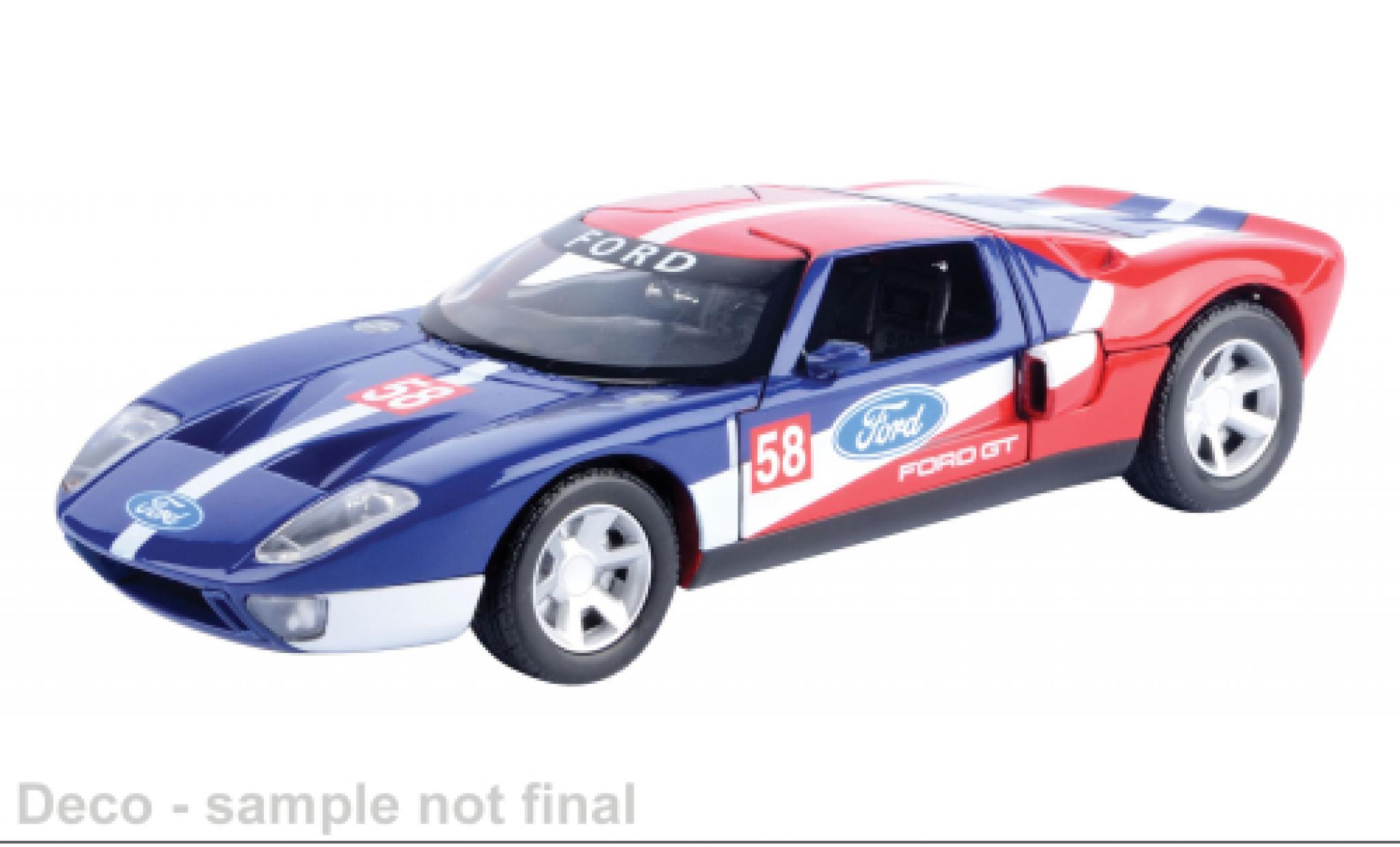 Ford GT 1/24 Motormax Concept blue/red 1:24 diecast model cars
