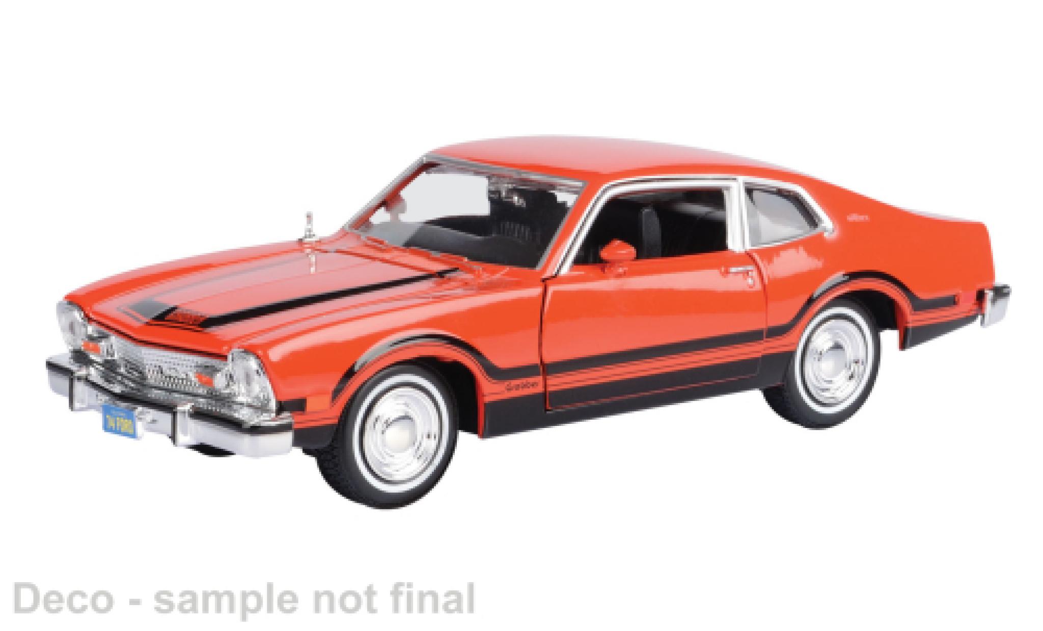 Ford Maverick 1/24 Motormax Grabber red 1974 1:24 diecast model cars