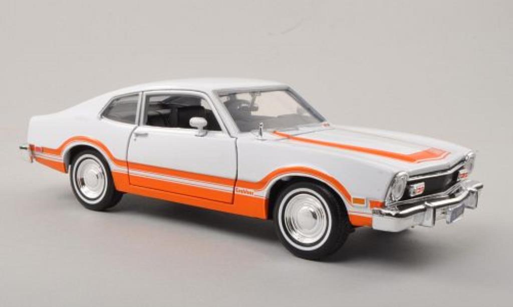 Ford Maverick 1/24 Motormax Grabber white/orange 1974 diecast model cars