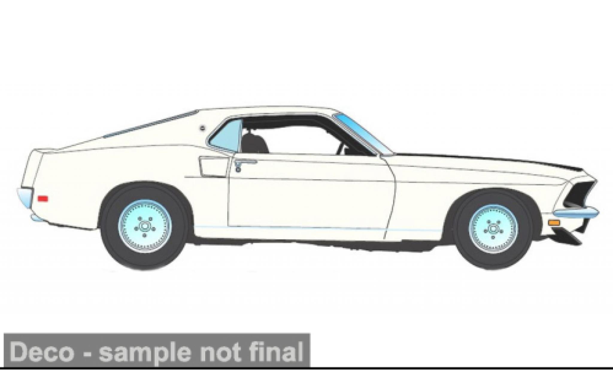 Ford Mustang 1/18 ACME Boss 429 white 1969 1:18 diecast model cars