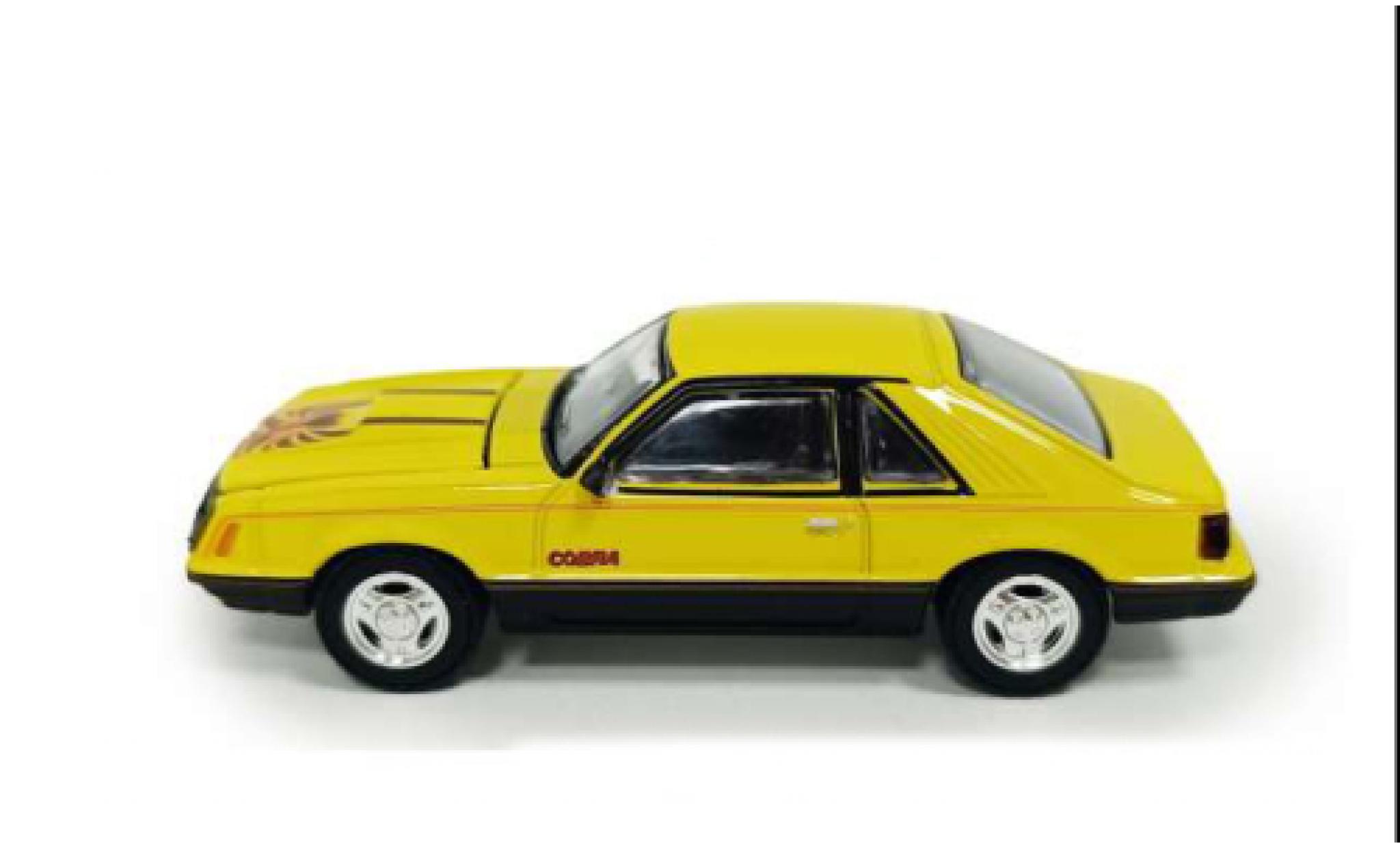 Ford Mustang 1/64 Greenlight Cobra Fastback yellow 1979 1:64 diecast model cars