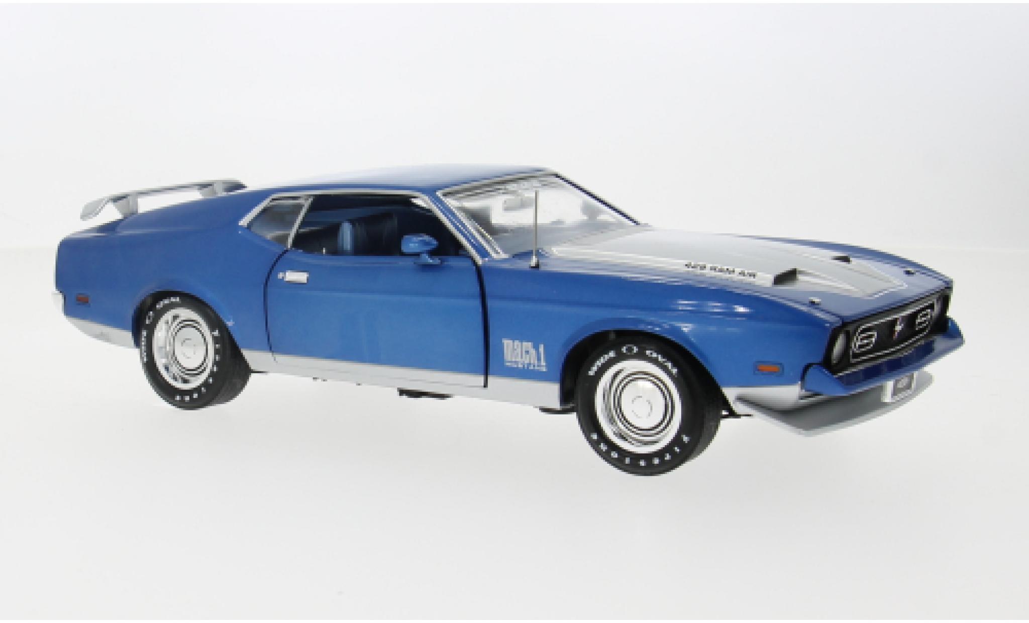 Ford Mustang 1/18 Auto World Mach 1 blue 1:18 diecast model cars