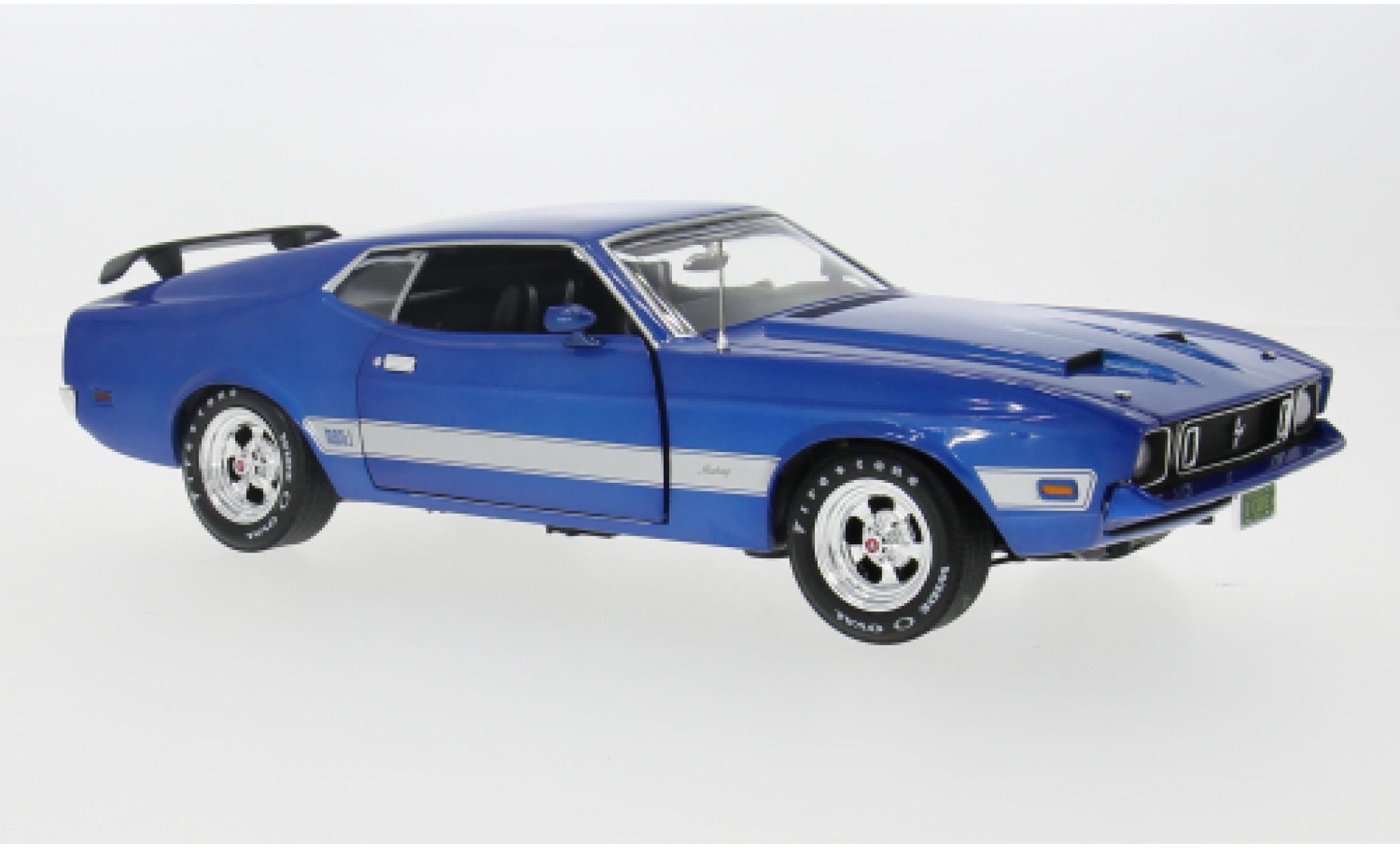 Ford Mustang 1/18 Auto World Mach 1 bla 1:18 diecast model cars