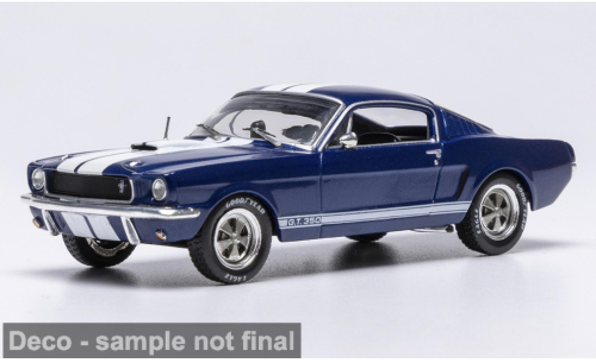 Shelby GT 350 1/43 IXO Ford Mustang blue/white 1965 1:43 diecast model cars