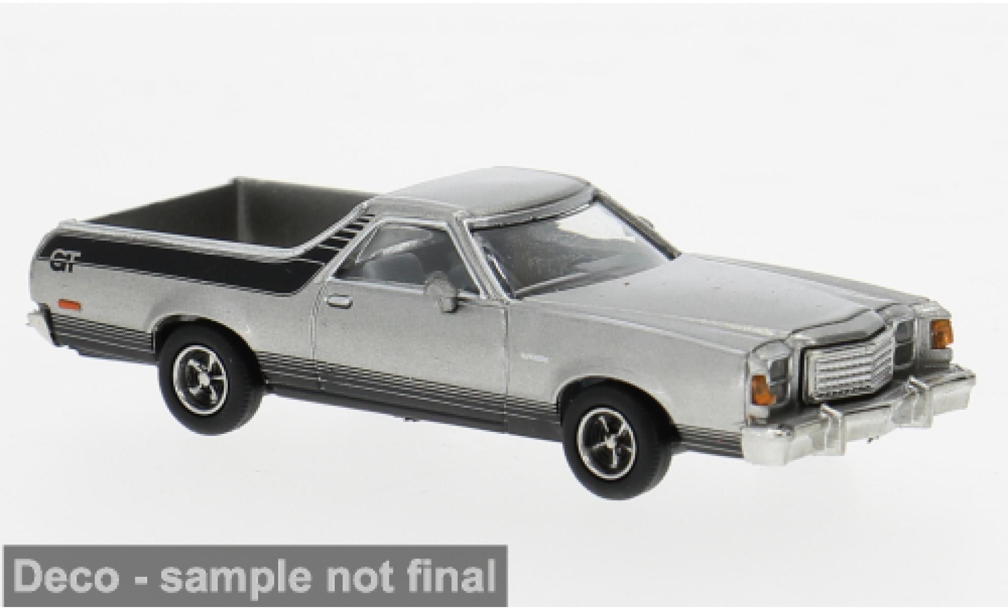 Ford Ranchero 1/87 Brekina GT silver 1977 1:87 diecast model cars