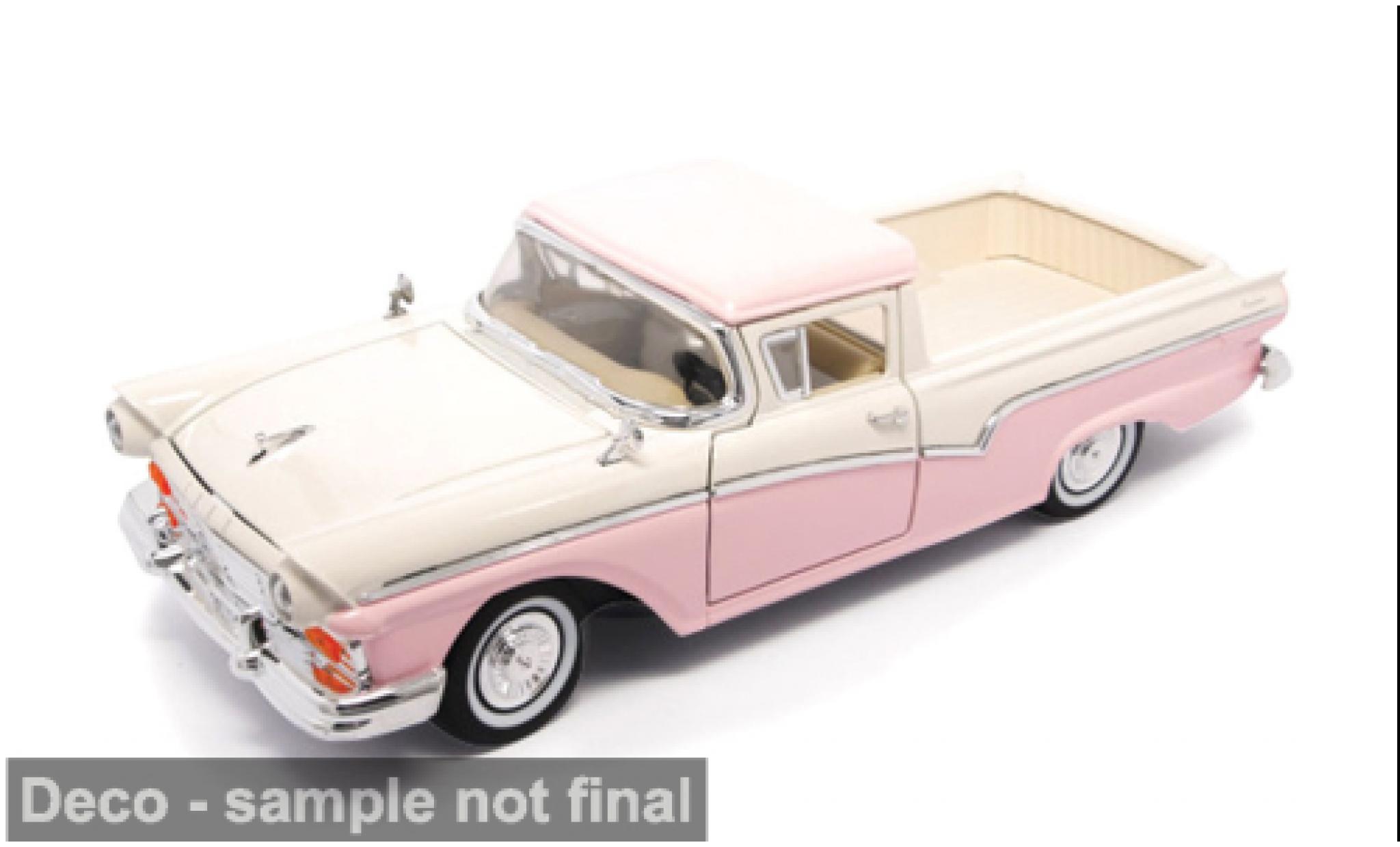 Ford Ranchero 1/18 Lucky Die Cast pink/white 1957 1:18 diecast model cars