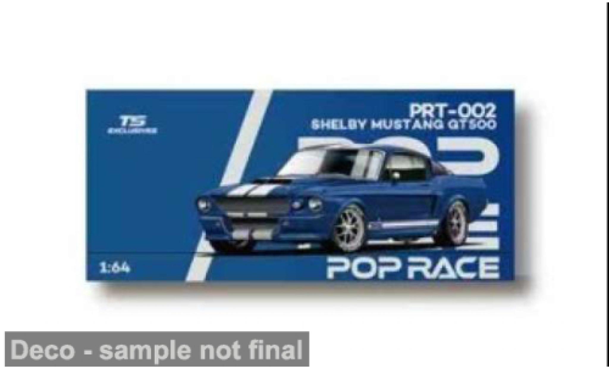 Shelby Mustang 1/64 Pop Race Ford GT500 blue/white Tokyo Station Exclusives 1:64 diecast model cars