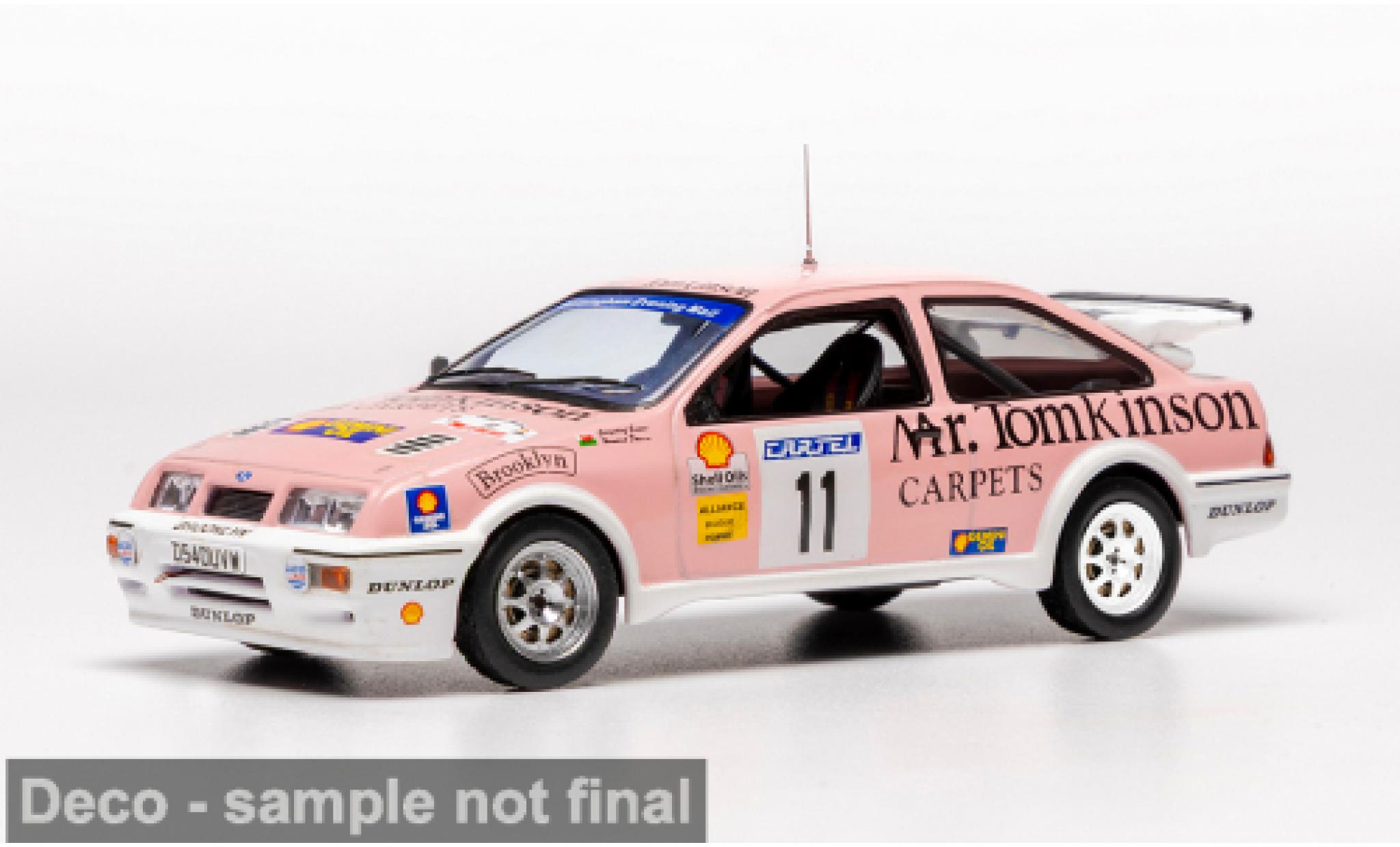 Ford Sierra 1/43 IXO RS Cosworth Cartel International Rally 1989 #11 G.Evans/H.Davies 1:43 diecast model cars