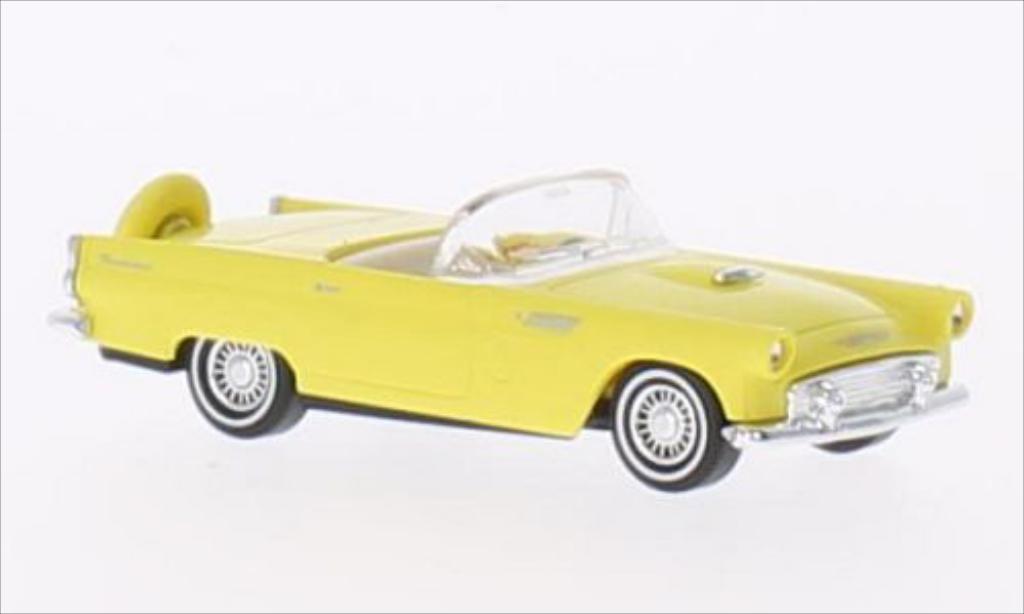 Ford Thunderbird 1/87 Busch Convertible yellow 1956 diecast model cars
