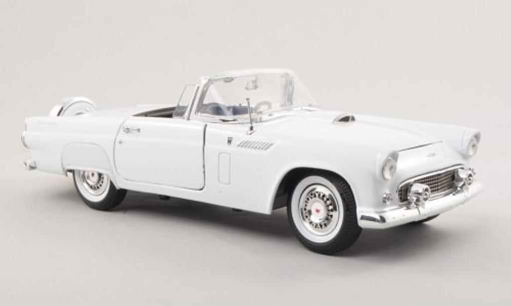 Ford Thunderbird 1/18 Motormax Convertible white 1956 diecast model cars