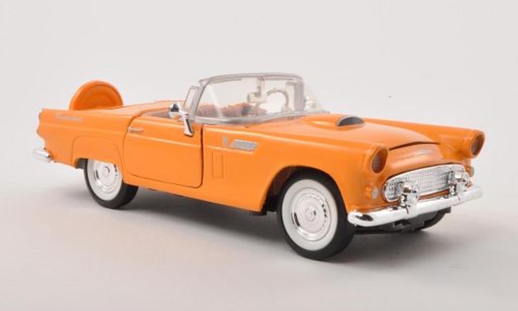 Ford Thunderbird 1/24 Motormax yellow 1956 diecast model cars
