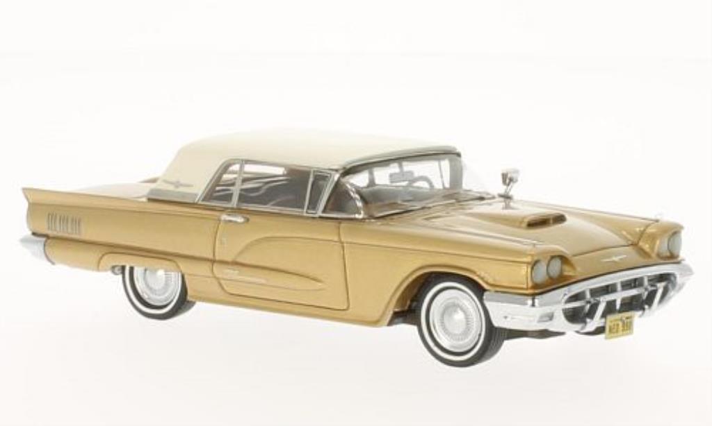 Ford Thunderbird 1/43 Neo Hardtop gold/white 1960 diecast model cars