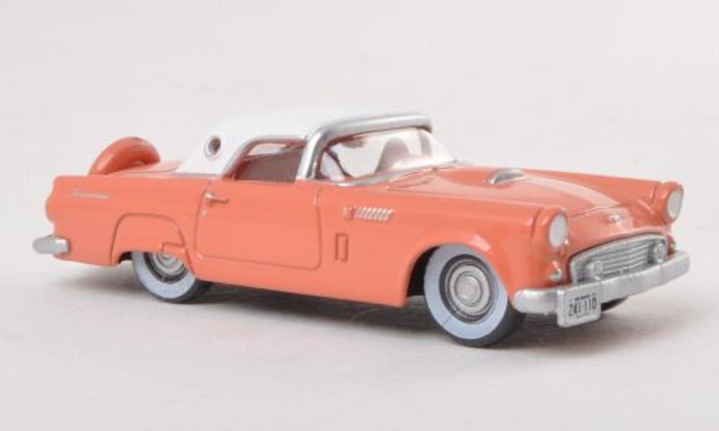 Ford Thunderbird 1/87 Oxford Hardtop pink/white 1956 diecast model cars