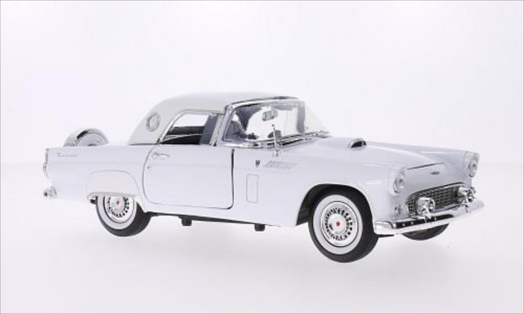 Ford Thunderbird 1/18 Motormax Hardtop white 1956 diecast model cars