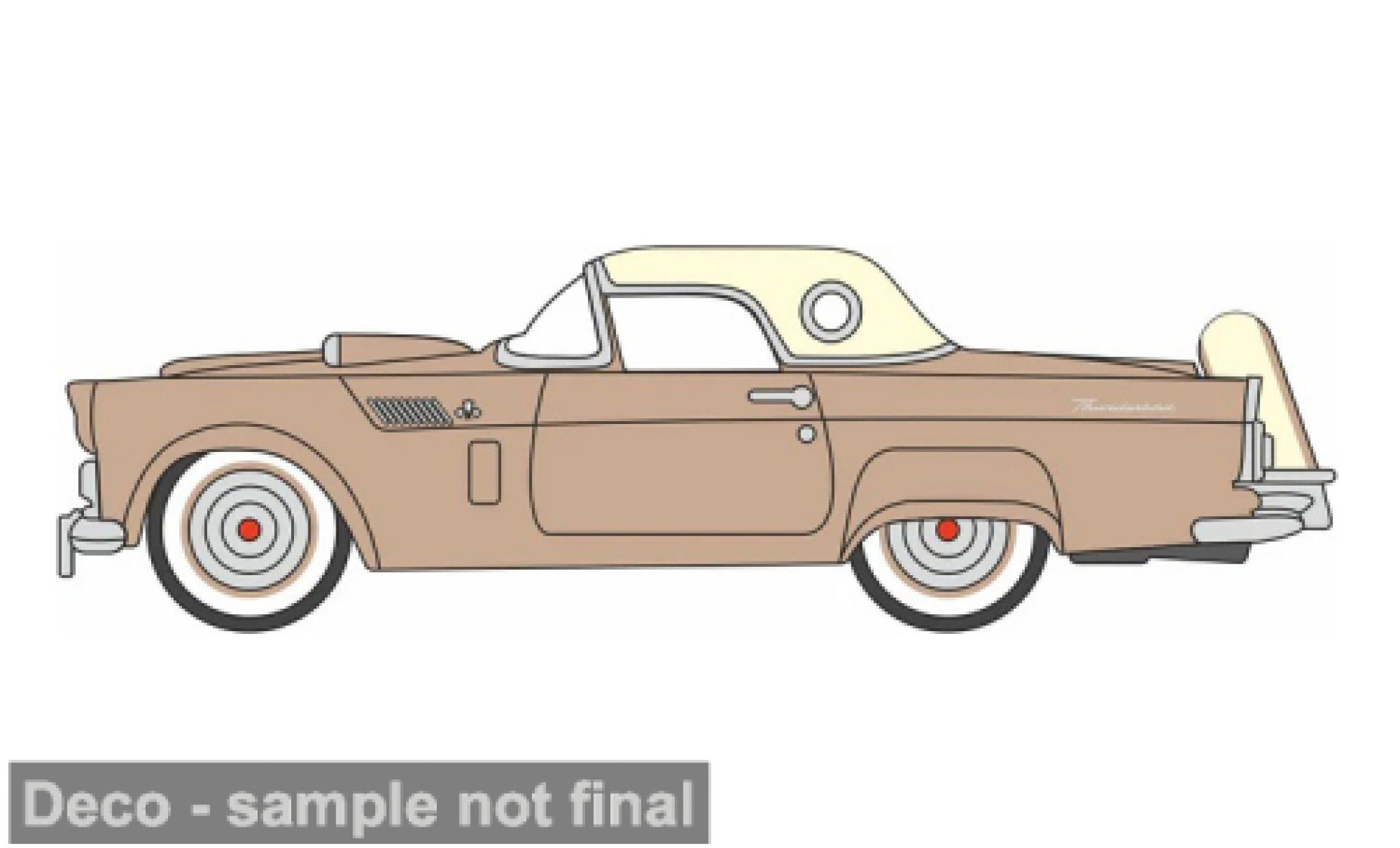 Ford Thunderbird 1/87 Oxford brown/beige 1956 1:87 diecast model cars
