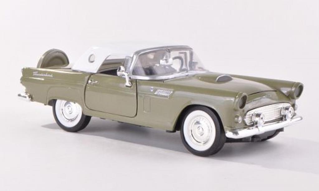Ford Thunderbird 1/24 Motormax grey-grun 1956 diecast model cars