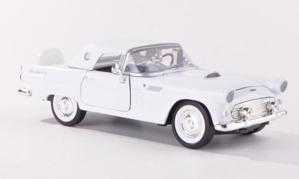 Ford Thunderbird 1/24 Motormax white 1956 diecast model cars