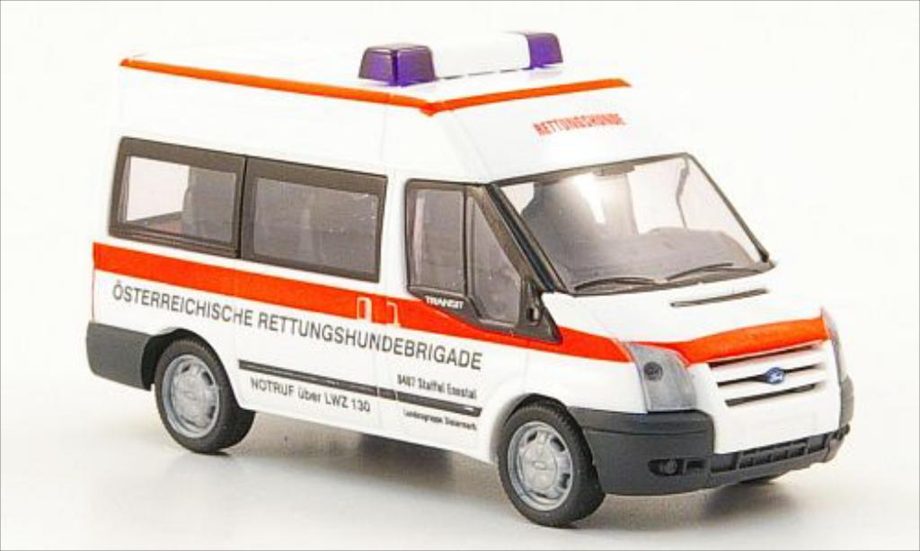 Ford Transit 1/87 Rietze Bus Rettungshundebrigade (AT) 2006 diecast model cars