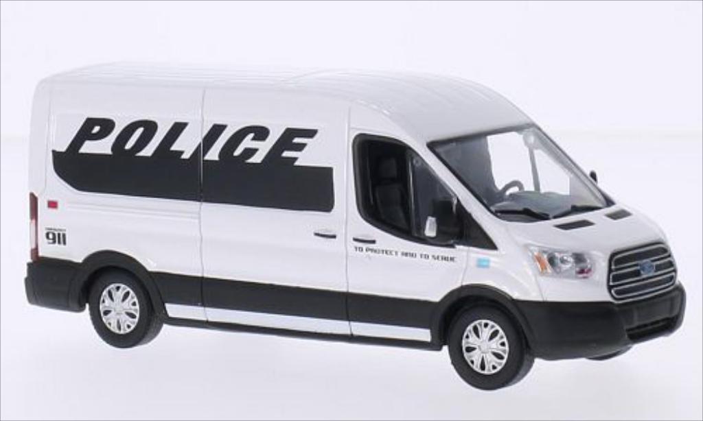 Ford Transit 1/43 Greenlight Kasten (v363) white/black 2015 diecast model cars