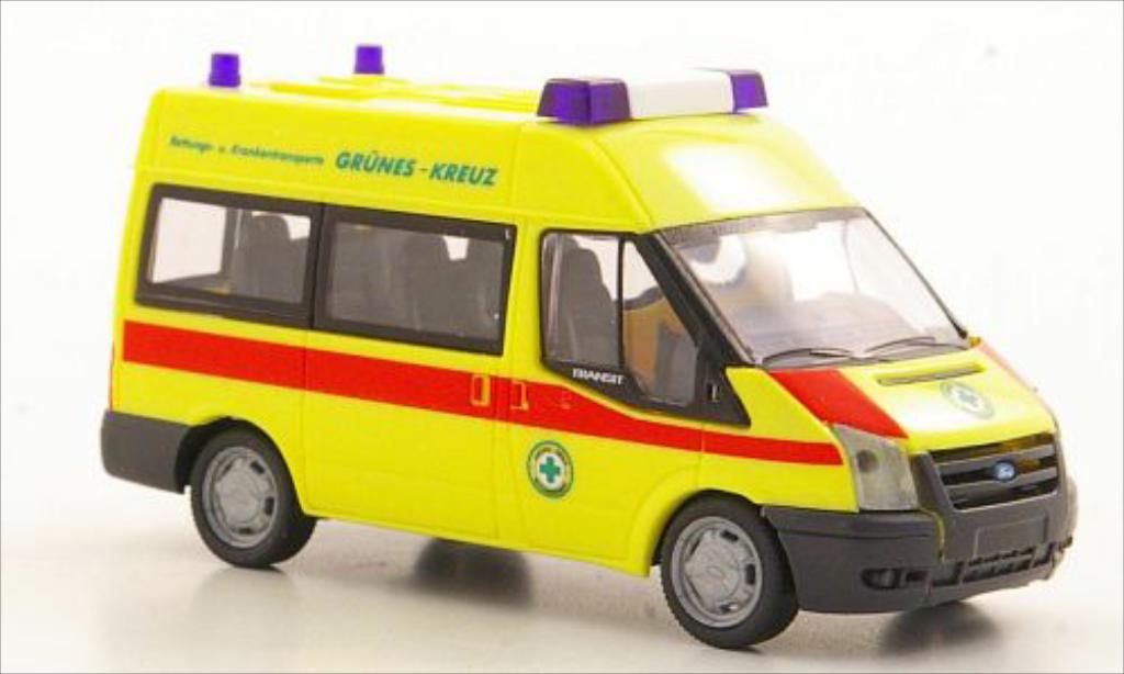Ford Transit 1/87 Rietze MD Bus grunes Kreuz Wien (A) 2006 diecast model cars