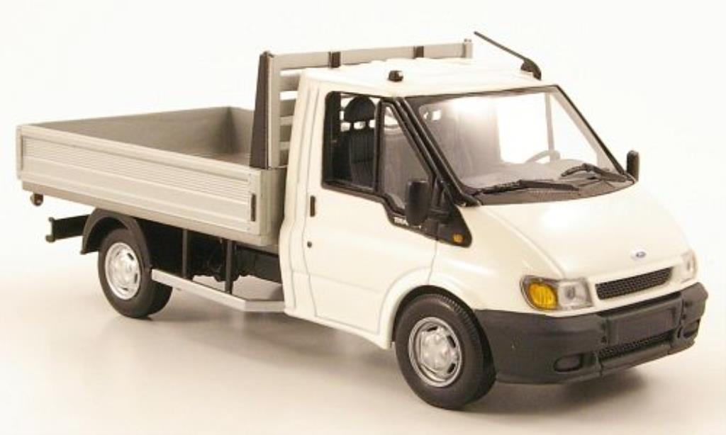 Ford Transit 1/43 Minichamps Pritsche white 2000 diecast model cars