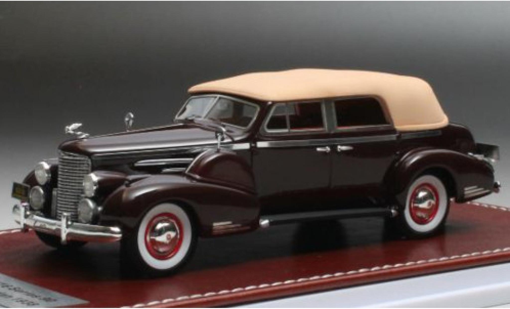 Cadillac V16 1/43 GIM   Great Iconic Models Series 90 Convertible Sedan red 1938 Verdeck ferm&eacute; diecast model cars