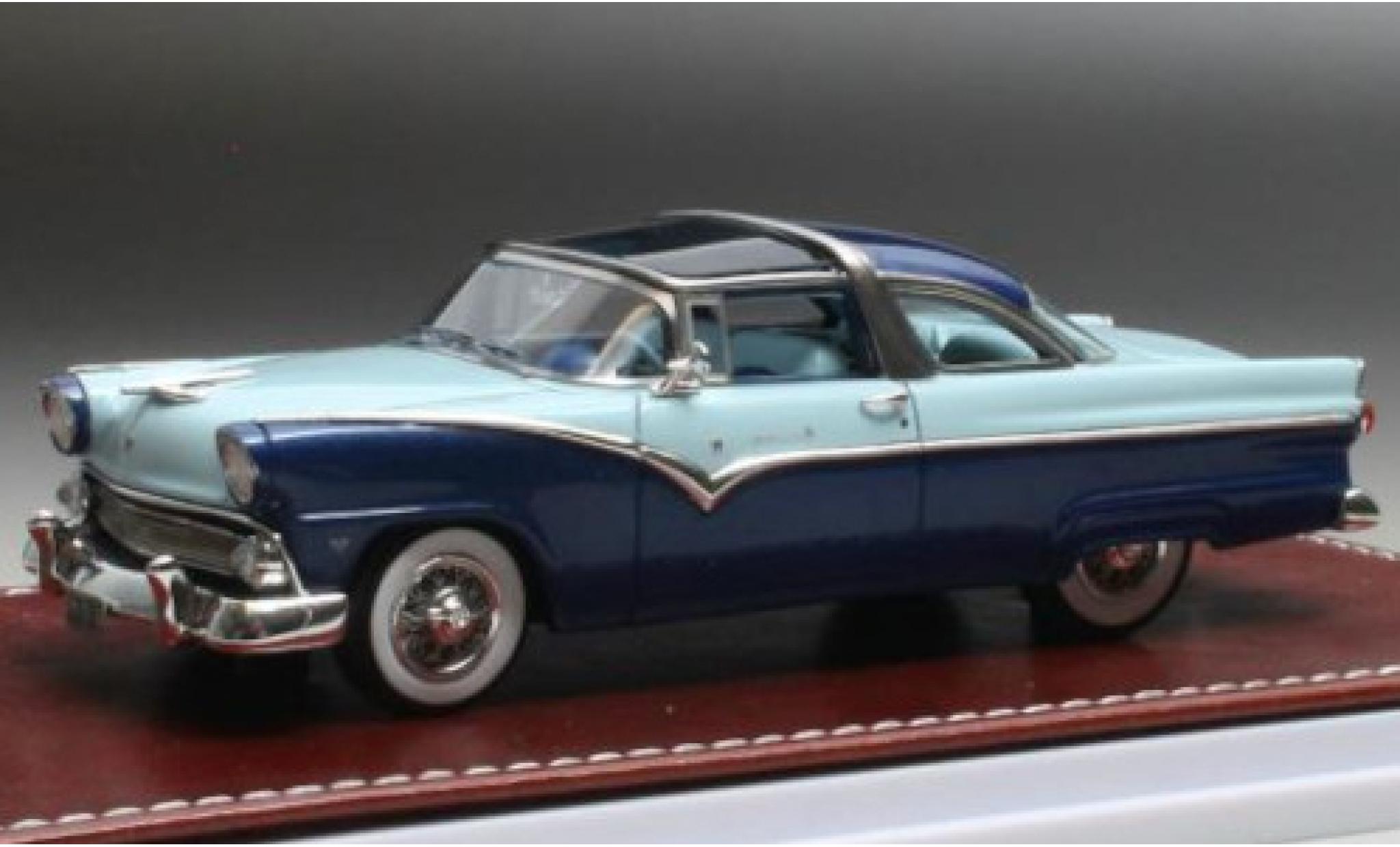 Ford Fairlane 1/43 GIM   Great Iconic Models GIM - Great Iconic Models Crown Victoria metallic blue fonc&eacute;/blue clair 1955 diecast model cars