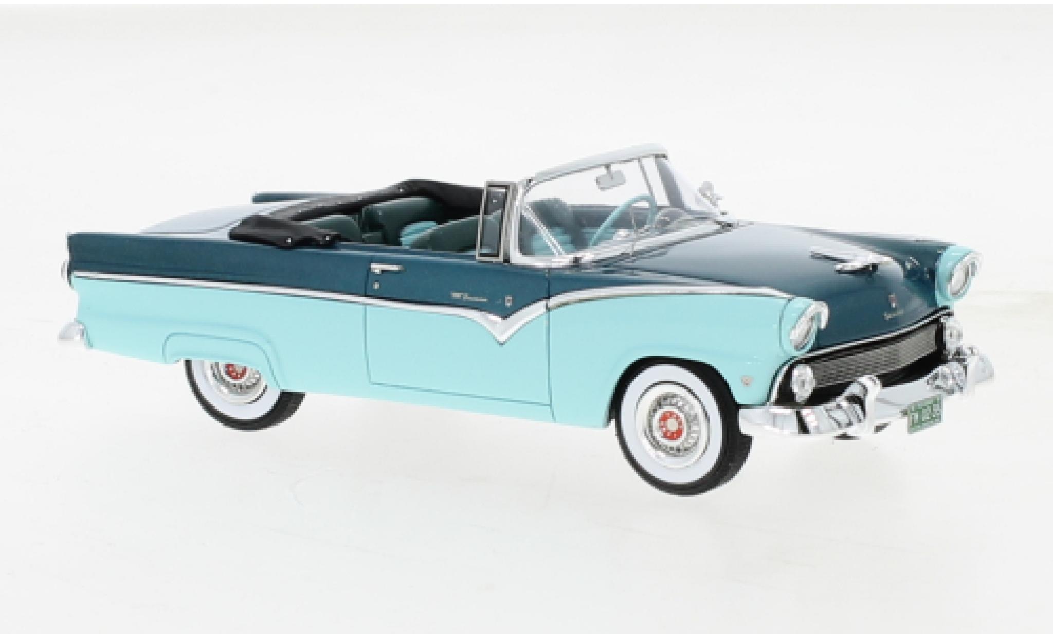 Ford Fairlane 1/43 GIM   Great Iconic Models Sunliner metallise green/turquoise 1955 diecast model cars
