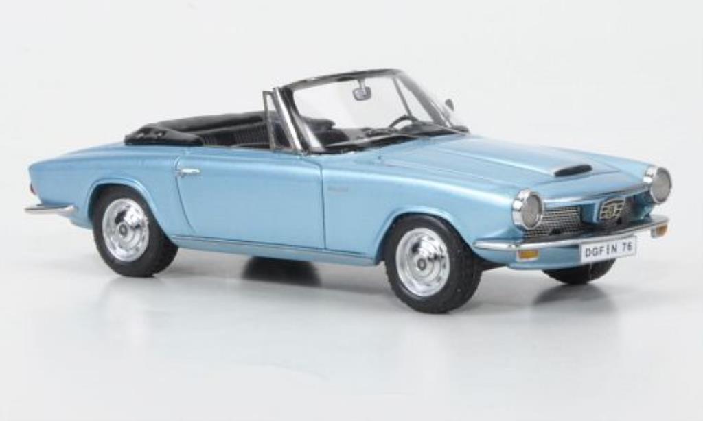 Glas 1300 1/43 Neo GT Convertible blue 1966 diecast model cars