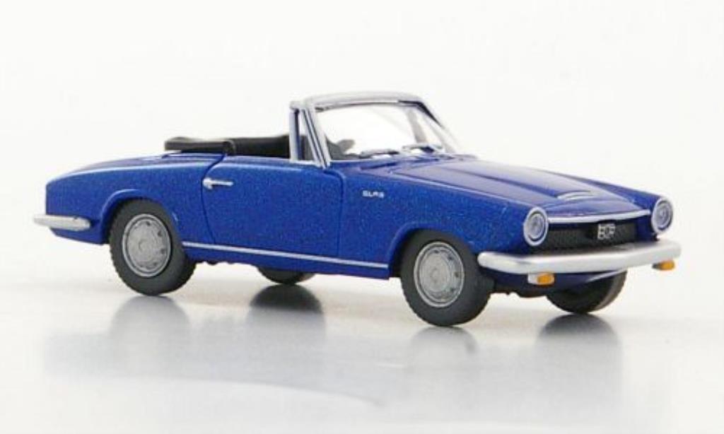 Glas 1700 1/87 Wiking GT Convertible blue diecast model cars