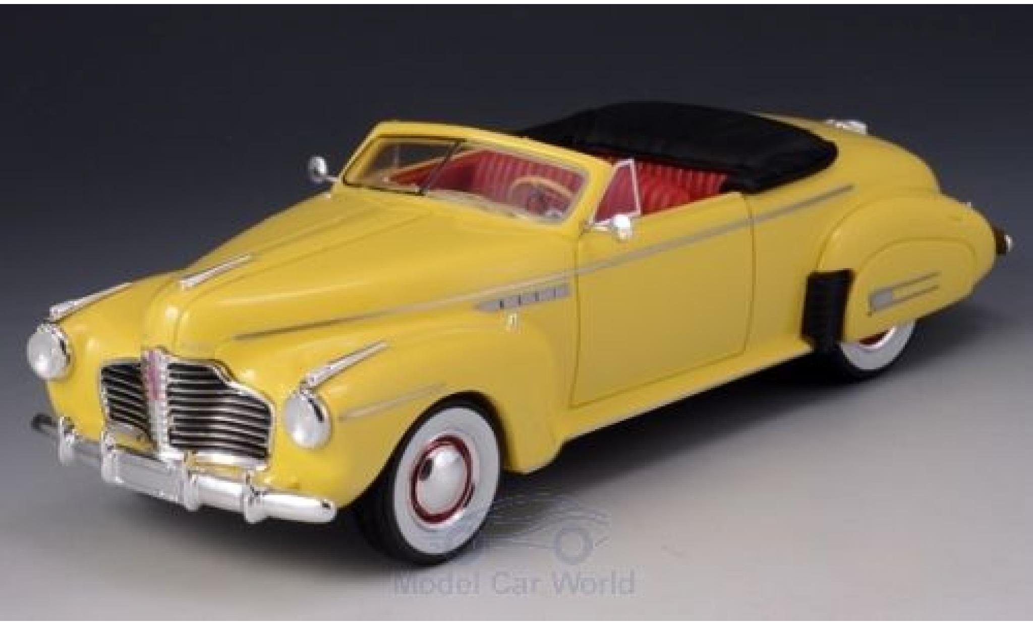 Buick Roadmaster 1/43 GLM Convertible 76C yellow 1941 diecast model cars