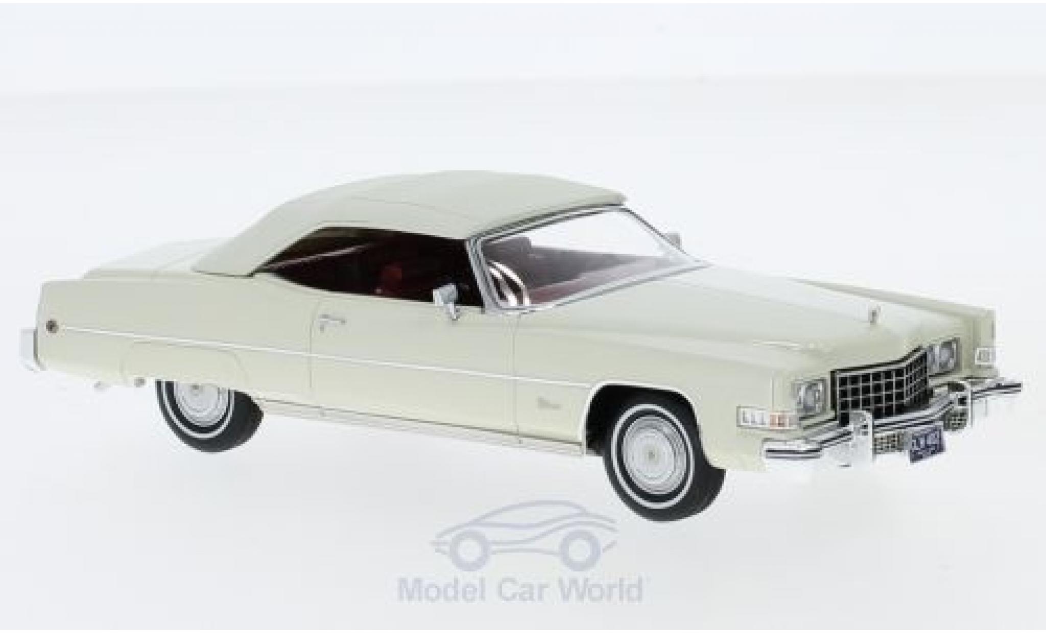 Cadillac Eldorado 1/43 GLM Convertible white 1973 diecast model cars