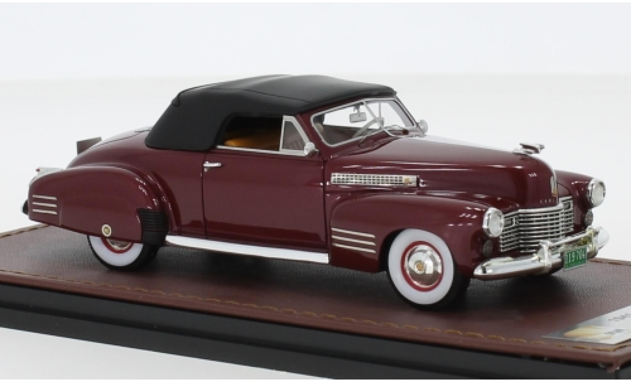 Cadillac Series 62 1/43 GLM Convertible Coupe metallic red 1941 diecast model cars