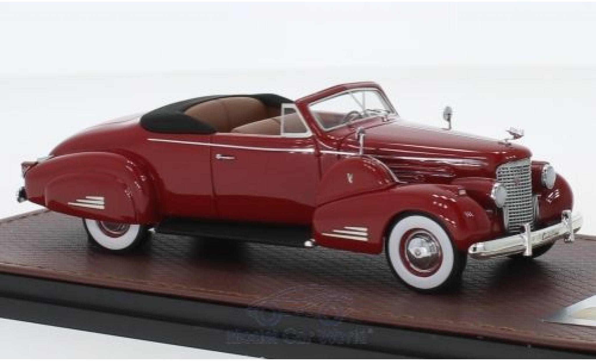 Cadillac V16 1/43 GLM Convertible Coupe red 1938 diecast model cars