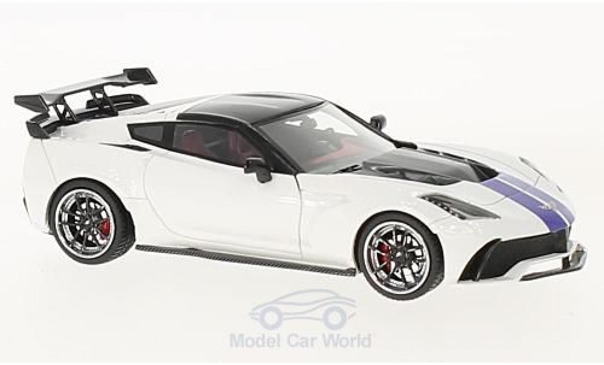 Chevrolet Corvette C7 1/43 GLM Widebody DarwinPRO Black Sails white/blue 2016 diecast model cars