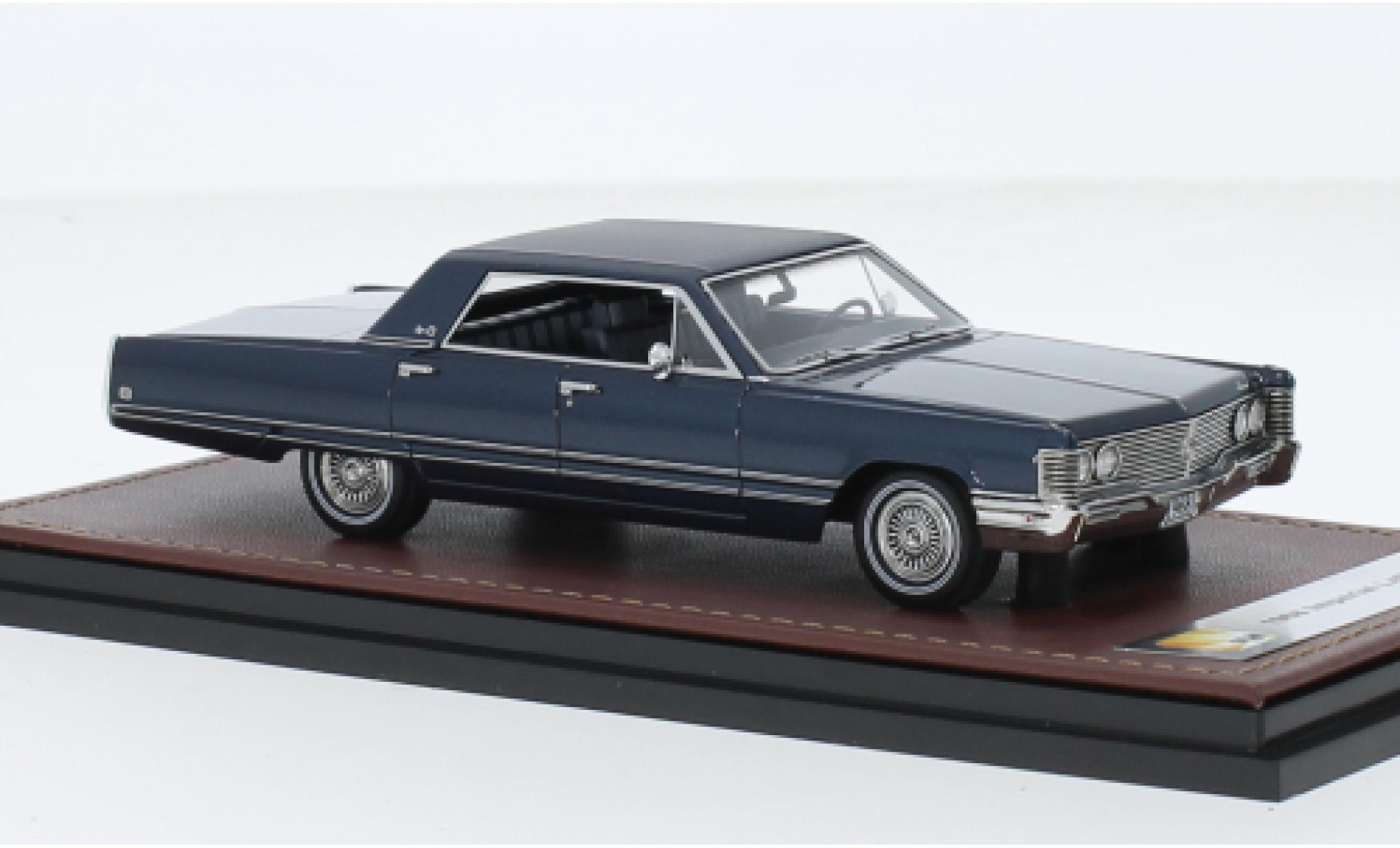 Chrysler Imperial 1/43 GLM LeBaron metallise blue fonc&eacute; 1968 diecast model cars