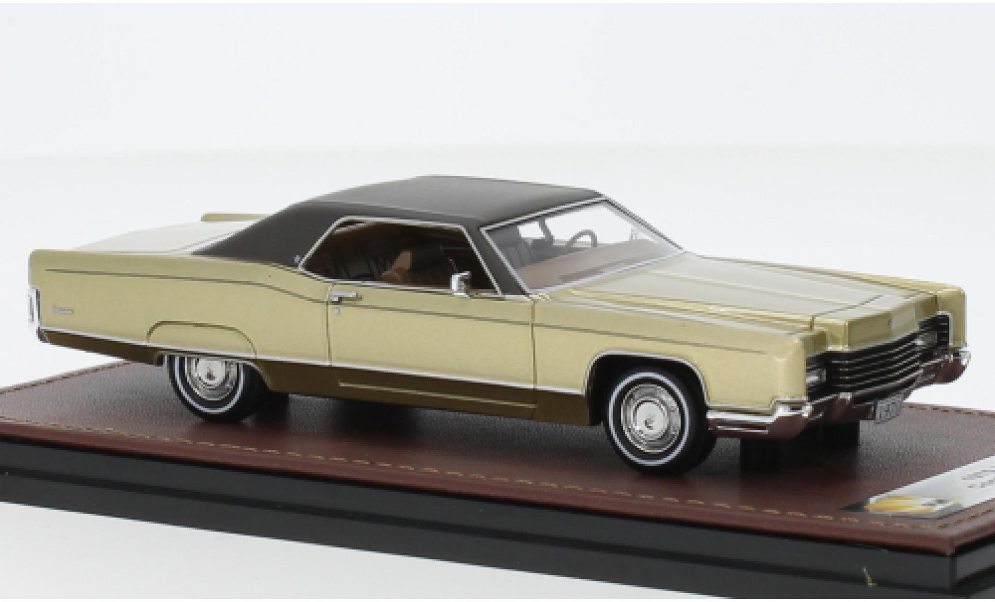 Lincoln Continental 1/43 GLM Coupe metallise beige/brun 1970 diecast model cars