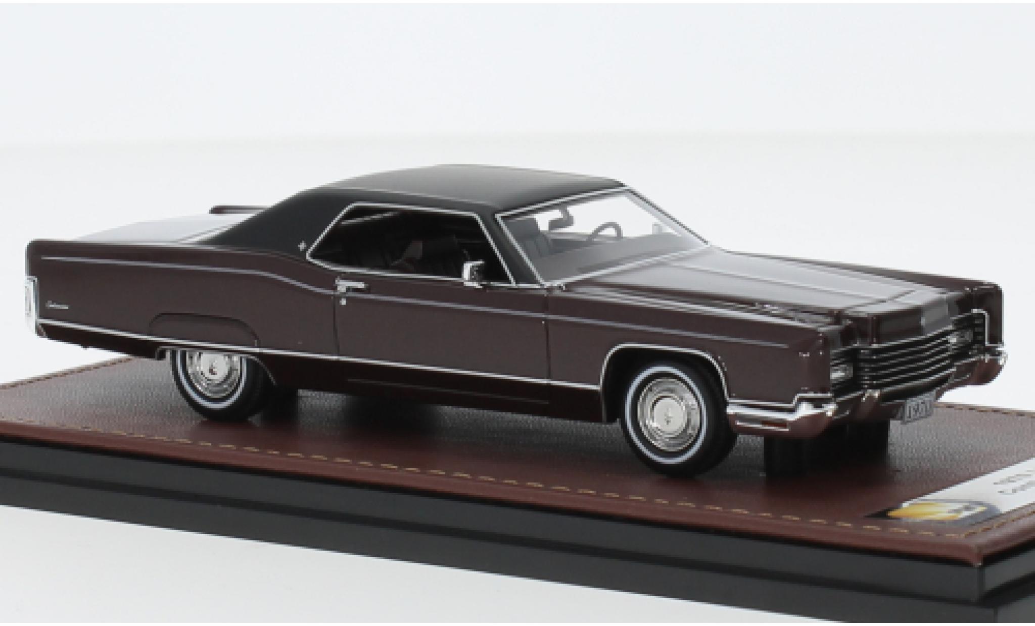 Lincoln Continental 1/43 GLM Coupe red fonc&eacute;/black 1970 diecast model cars