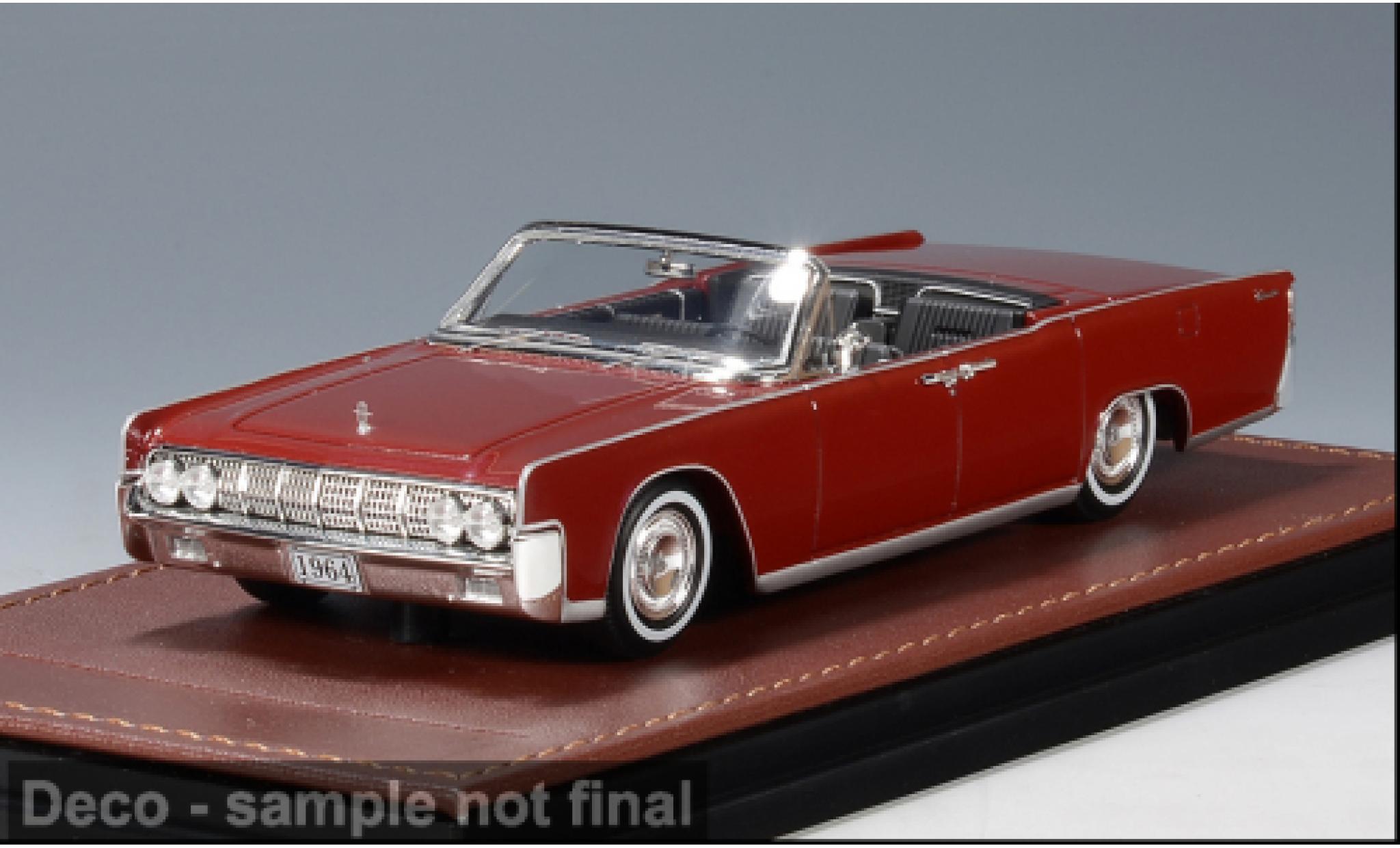 Lincoln Continental 1/43 GLM Convertible red 1964 1:43 diecast model cars