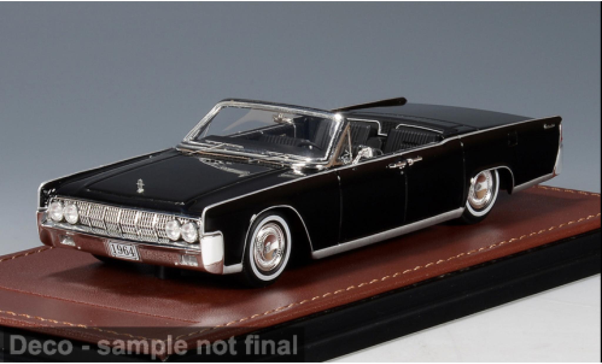 Lincoln Continental 1/43 GLM Convertible black 1964 1:43 diecast model cars