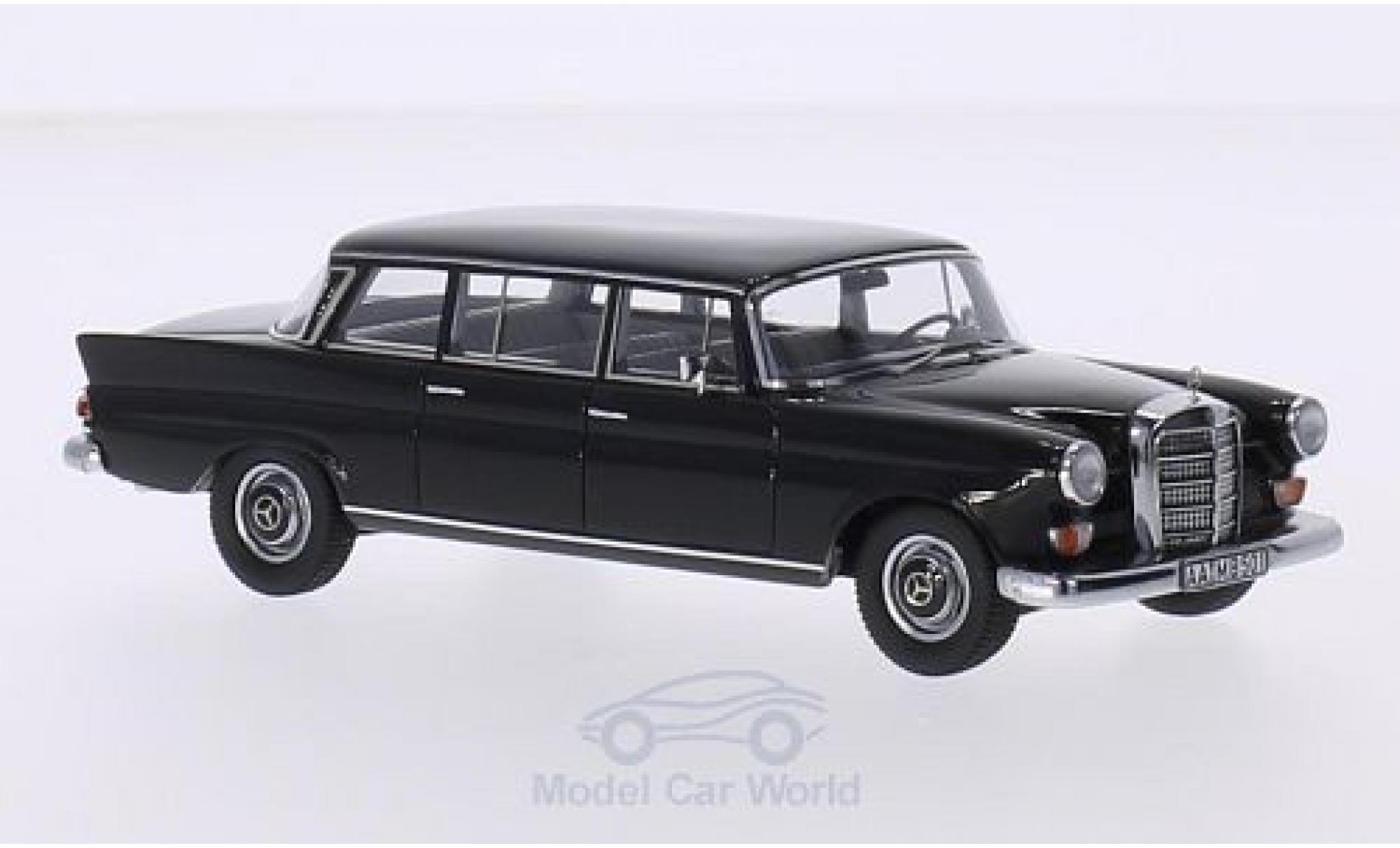 Mercedes 200 1/43 GLM W111 Binz Lang black 1965 diecast model cars