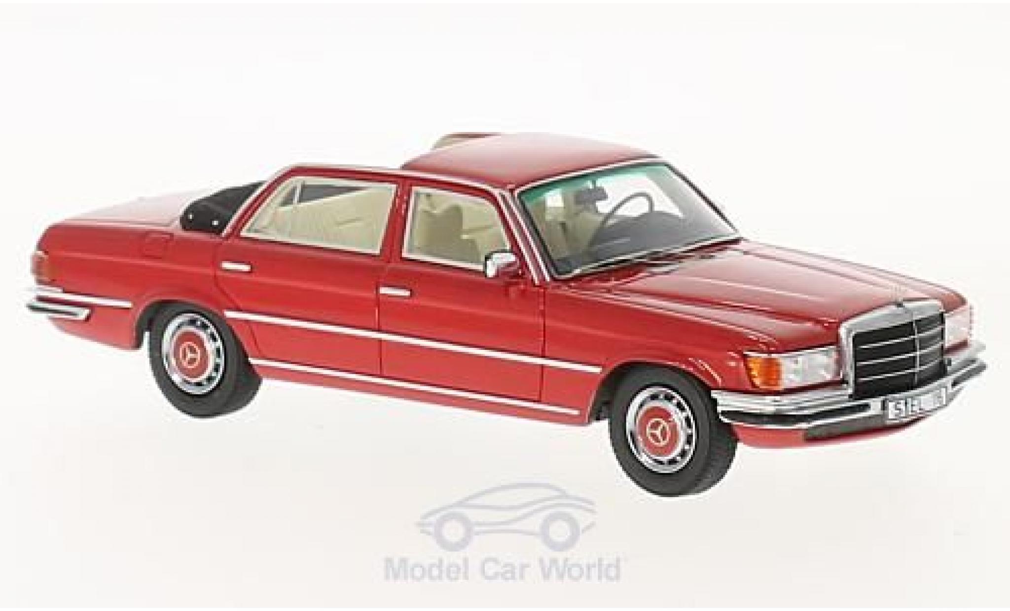 Mercedes 280 SE 1/43 GLM SEL (W116) Landaulet red diecast model cars