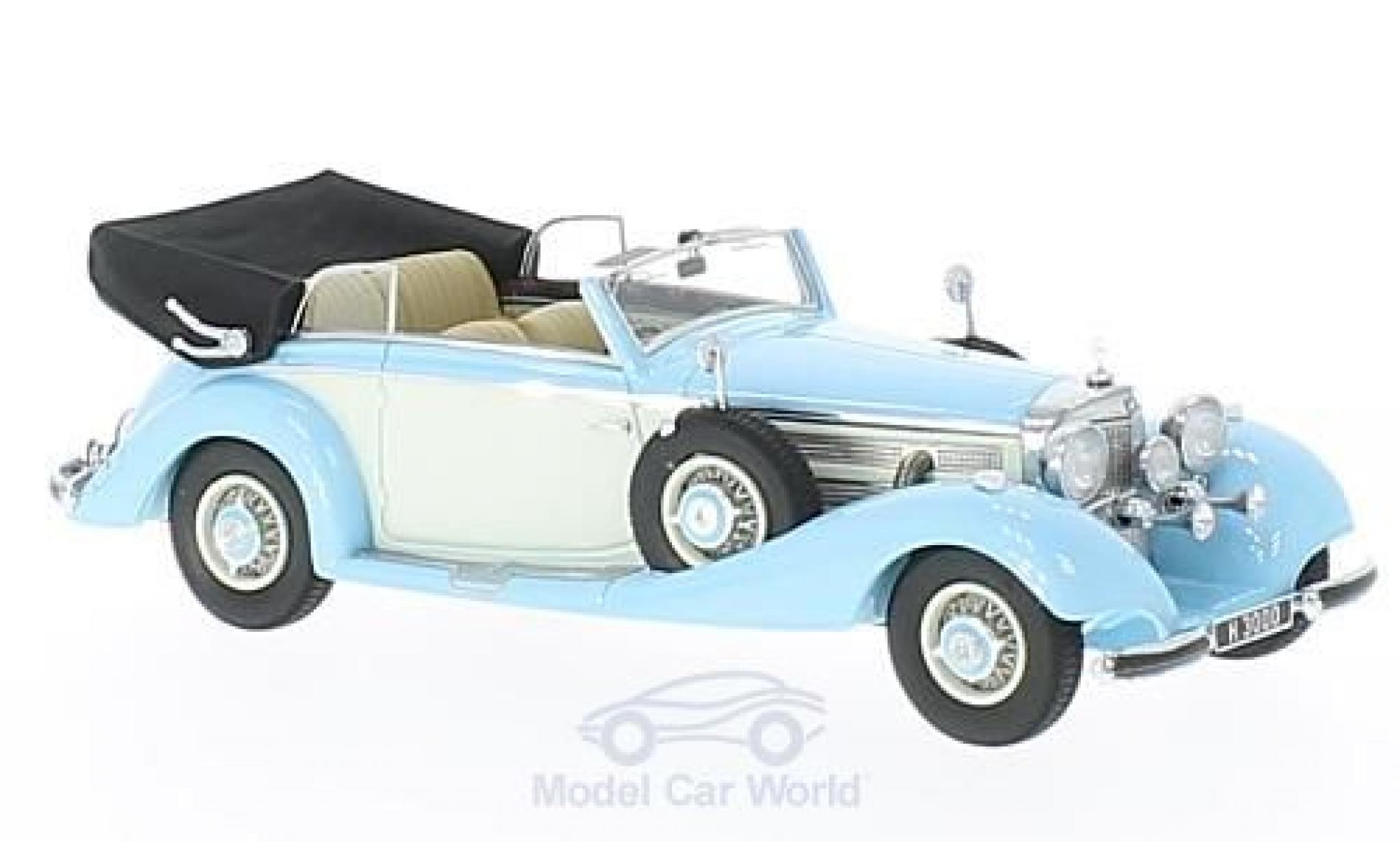 Mercedes 540 1/43 GLM K Convertible B blue/white RHD 1937 offen diecast model cars